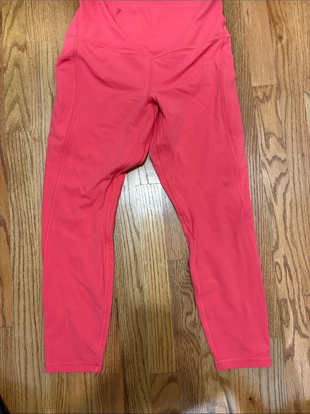 lululemon athletica women’s Coral-Pink Athletic Leggings size 12 VGUC
